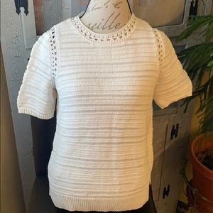 Loft Eyelet knit sweater